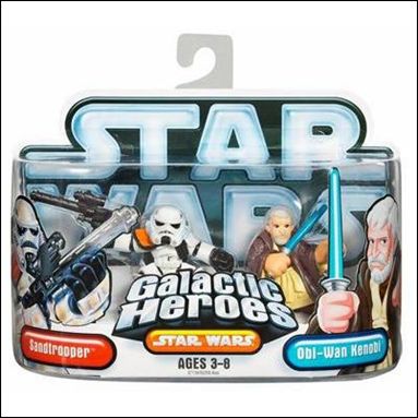 Star Wars: Galactic Heroes figure 33 Sandtrooper and Obi-Wan Kenobi