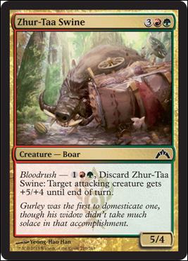 Magic the Gathering: Gatecrash (Base Set) card 210 Zhur-Taa Swine