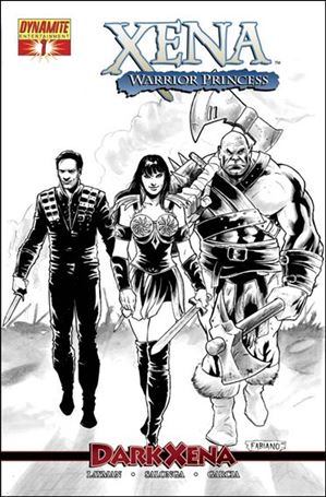 Xena (2007) issue 1-E Fabiano Neves 1:12 Black and White Cover