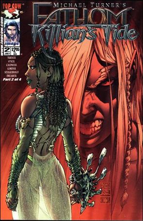 Michael Turner's Fathom: Killians Tide issue 2-D Michael Turner Silver Foil Cover