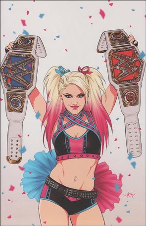 WWE issue 14-D Mok Friendly Neighborhood Comics Champion Cover