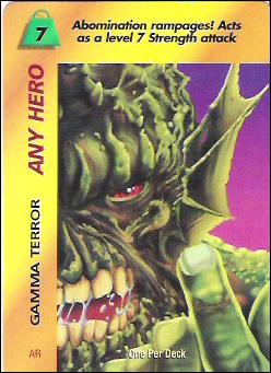 Marvel Overpower (Promo) card nn2 "Gamma Terror" Special (Any Hero)