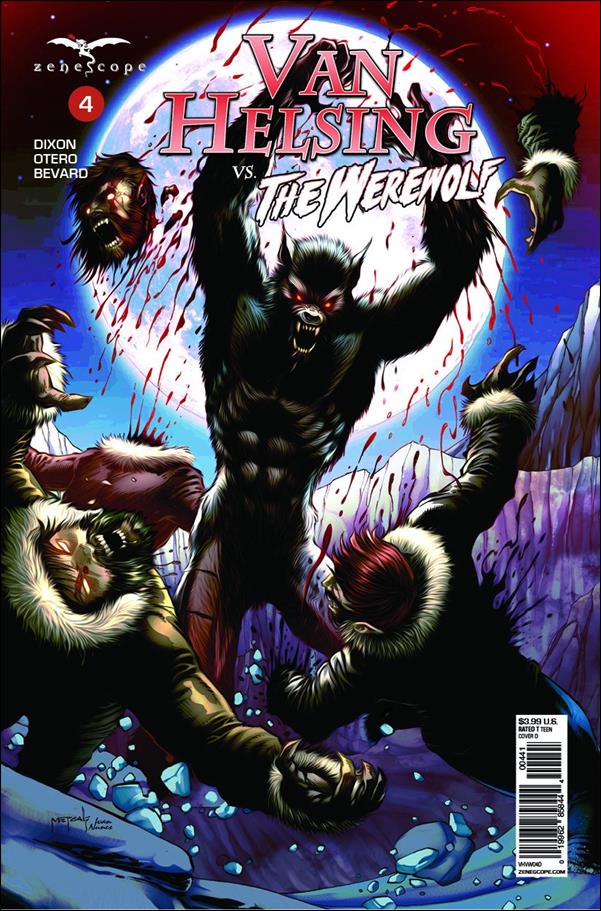Van Helsing vs the Werewolf issue 4-D Jason Metcalf Cover