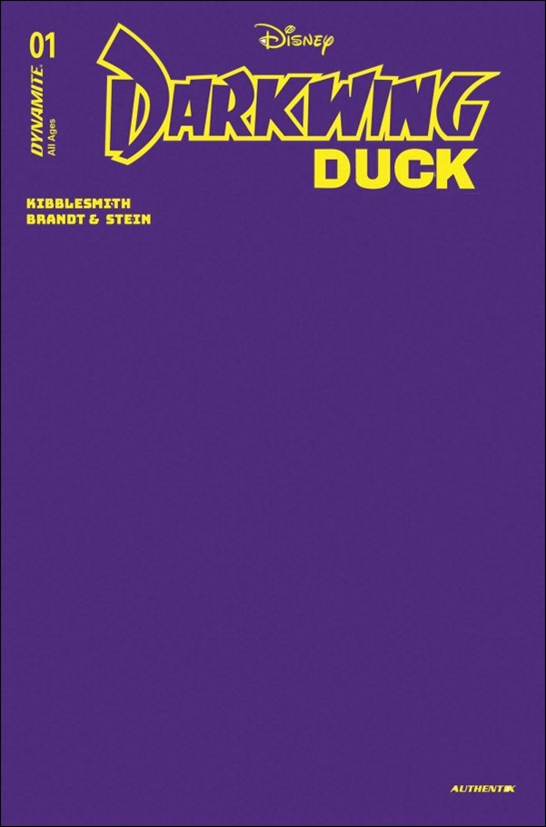 Darkwing Duck (2025) issue 1-V Purple Blank Authentix Sketch Cover