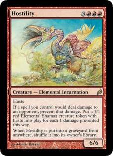 Magic the Gathering: Lorwyn (Base Set) card 176 Hostility