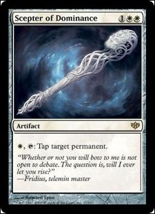 Magic the Gathering: Conflux (Base Set) card 17 Scepter of Dominance