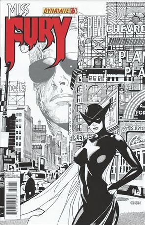 Miss Fury (2013) issue 6-G Sean Chen 1:50 Black and White Cover