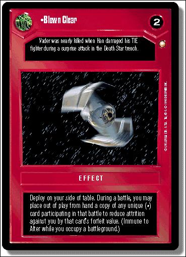 Star Wars: Special Edition Limited (Base Set) card 58 Blown Clear