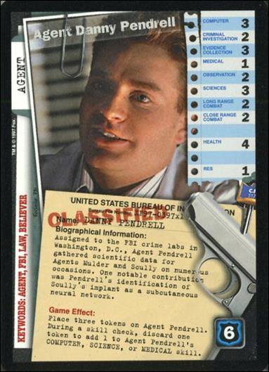 X-Files: 101361 (Base Set) card XF97-0397x1 Agent Danny Pendrell