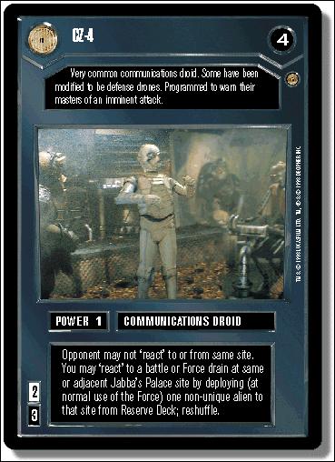 Star Wars: Jabba's Palace Limited (Base Set) card 46 CZ-4