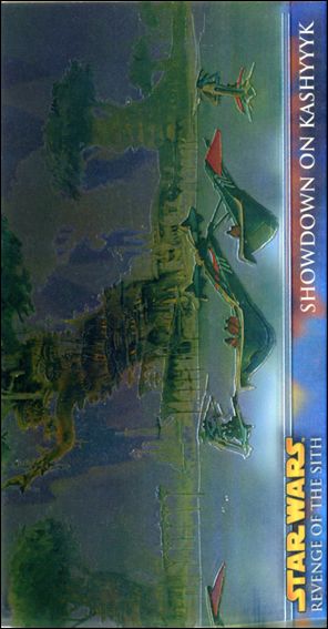 Star Wars: Revenge of the Sith Widevision (Chrome Art Retail Subset) card R4 Showdown on Kashyyyk