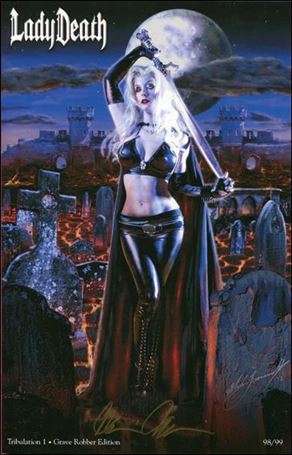 Lady Death: Tribulation issue 1-DJ Grave Robber Edition 1/99