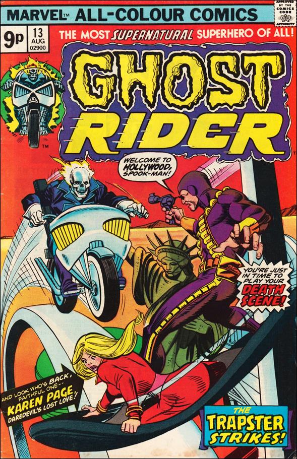 Ghost Rider (1973) issue 13-B UK Price Cover