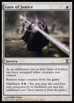 Magic the Gathering: Time Spiral (Base Set) card 20 Gaze of Justice