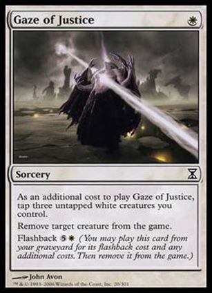 Magic the Gathering: Time Spiral (Base Set) card 20 Gaze of Justice