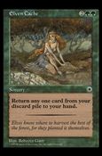 Magic the Gathering: Portal (Base Set) card 164 Elven Cache
