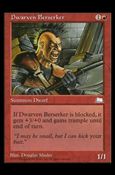 Magic the Gathering: Weatherlight (Base Set) card 97 Dwarven Berserker