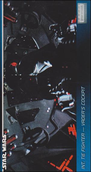 Star Wars Widevision (Base Set) card 102 Int. TIE Fighter - Vader's Cockpit
