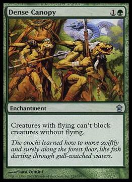 Magic the Gathering: Saviors of Kamigawa (Base Set) card 125 Dense Canopy