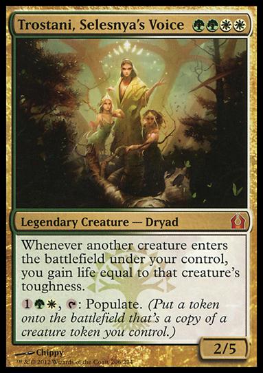 Magic the Gathering: Return to Ravnica (Base Set) card 206 Trostani, Selesnya's Voice