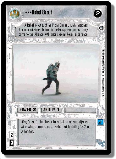 Star Wars: Hoth Limited (Base Set) card 98 Rebel Scout