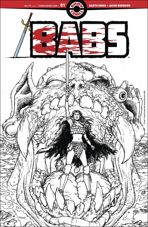 Babs issue 1-D Chris Burnham 1:4 Line Art Cover