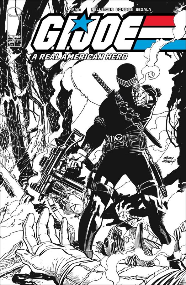 G.I. Joe: A Real American Hero (2023) issue 306-B Andy Kubert Black and White Cover