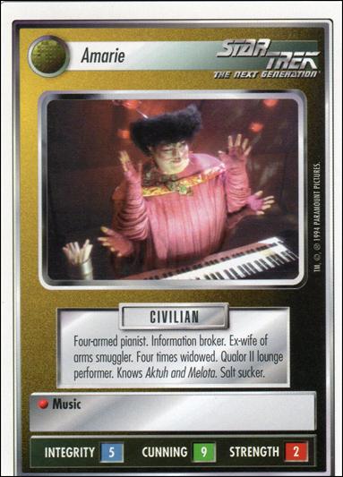Star Trek: Premiere Unlimited (Base Set) card 289 Amarie