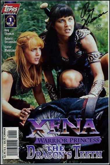 Xena: Warrior Princess/The Dragon's Teeth issue 1-C DF Photo Cover (signed by Roy Thomas) 1/1500