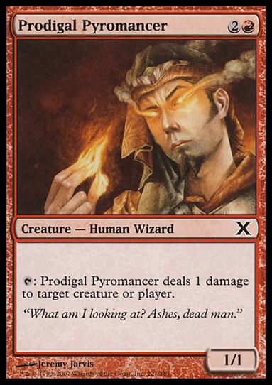 Magic the Gathering: 10th Edition (Base Set) card 221 Prodigal Pyromancer