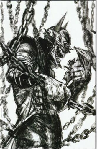 Dark Nights: Metal issue 5-I Dell'Otto Bulletproof Comics B&W Virgin Cover