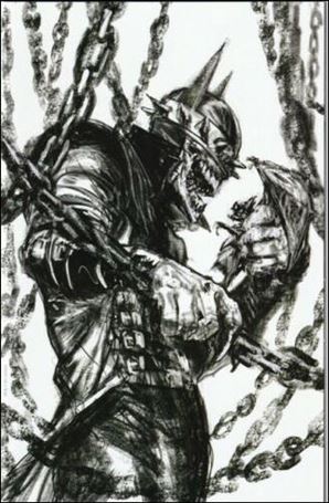 Dark Nights: Metal issue 5-I Dell'Otto Bulletproof Comics B&W Virgin Cover
