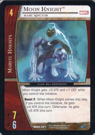 Marvel Knights: VS System (Base Set) card MMK-021 Moon Knight
