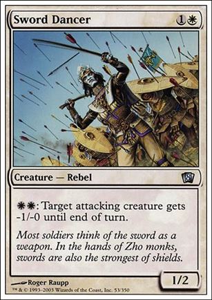 Magic the Gathering: 8th Edition (Base Set) card 53 Sword Dancer
