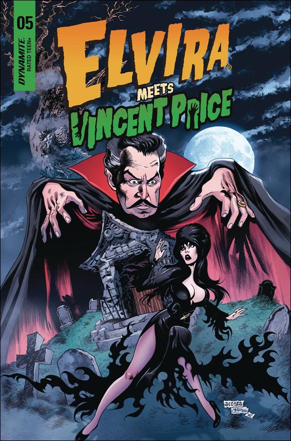 Elvira Meets Vincent Price issue 5 Dave Acosta Cover
