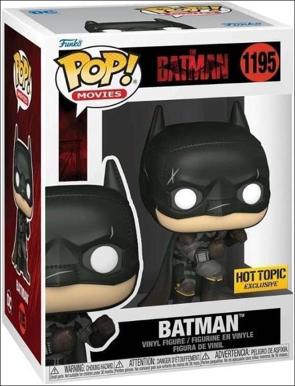 POP! Movies figure 1195 Batman (Battle Damage) Hot Topic Exclusive