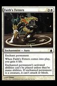 Magic the Gathering: Ravnica (Base Set)  card 16 Faith's Fetters