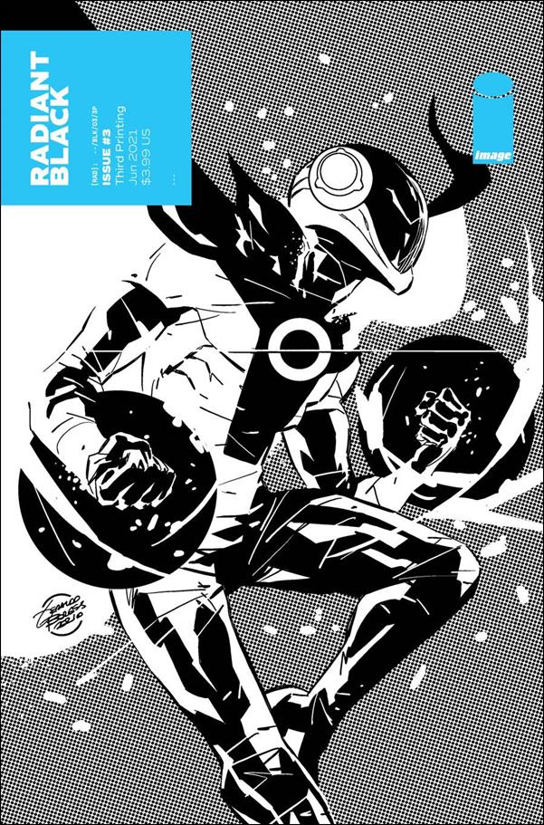 Radiant Black issue 3-F Geraldo Borges 1:10 B&W Cover (3rd Printing)