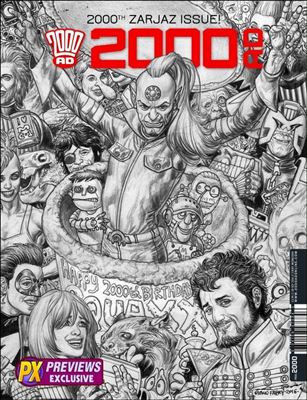 2000 A.D. (UK) issue 2000-D Glenn Fabry Previews Sketch Cover (2nd Printing)
