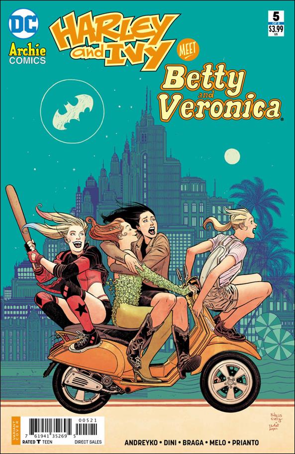 Harley & Ivy Meet Betty & Veronica issue 5-B Bilquis Evely Cover