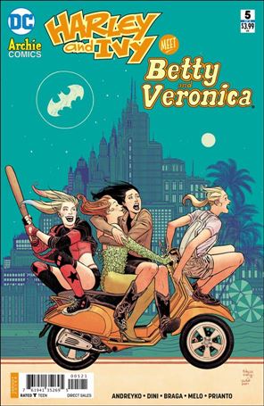 Harley & Ivy Meet Betty & Veronica issue 5-B Bilquis Evely Cover