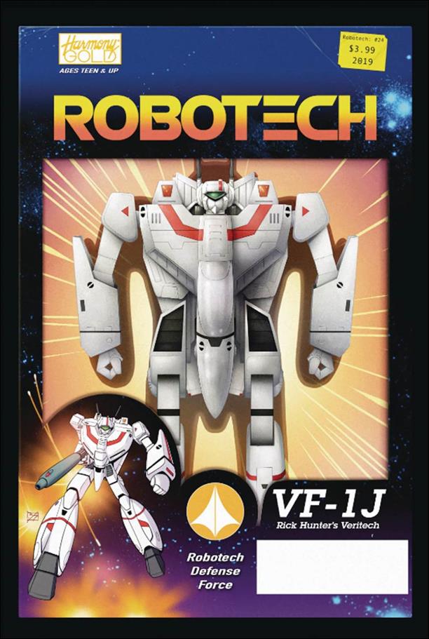 Robotech (2017) issue 24-B Blair Shedd Action Figure Cover