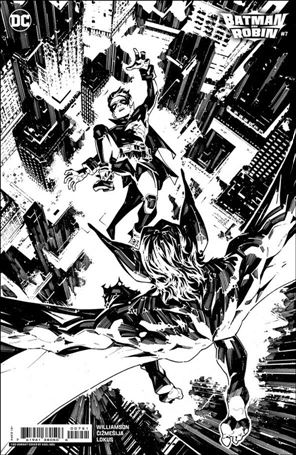 Batman and Robin (2023) issue 7-E Kael Ngu 1:50 Black & White Cardstock Cover