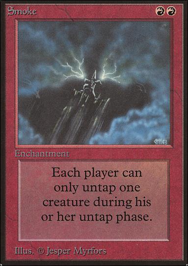 Magic the Gathering: Limited Edition Beta (Base Set) card 176 Smoke