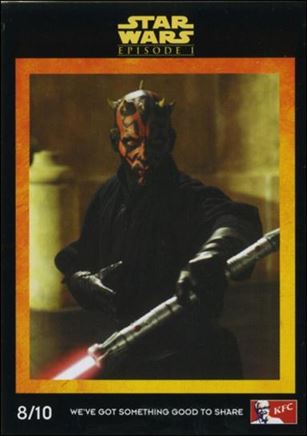 Star Wars: Episode I The Phantom Menace Kentucky Fried Chicken AUS (Promo) card 8/10 Darth Maul