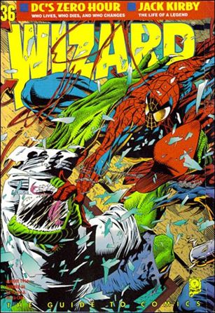 Wizard: The Guide to Comics issue 36 Joe Quesda Spider-Man Cover