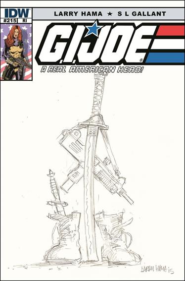 G.I. Joe: A Real American Hero issue 215-C Larry Hama 1:10 Cover