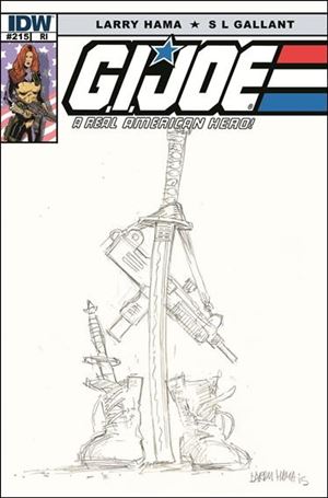 G.I. Joe: A Real American Hero issue 215-C Larry Hama 1:10 Cover