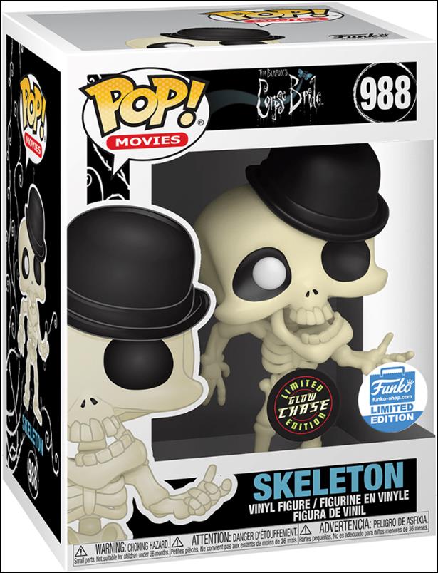 POP! Movies figure 988-B Skeleton Funko Shop Exclusive (GITD) Chase