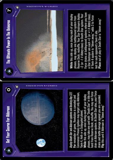 Star Wars: Third Anthology (Base Set) card 1 Set Your Course For Alderaan/The Ultimate Power...